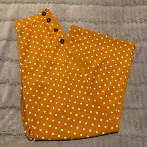 Yellow Wide Leg Pants